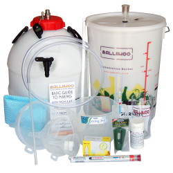 Balliihoo Premium Equipment Starter Set For Beer Kits - With King Keg Top Tap Barrel & CO2 Injection System
