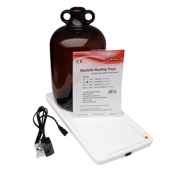 Heating Tray for Two Demijohns - Electrim TE2