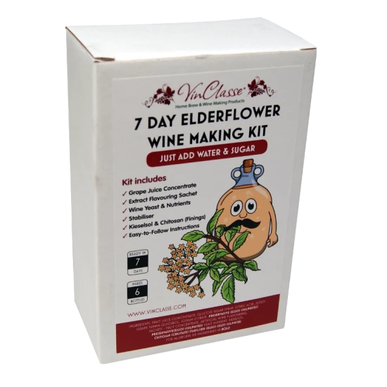 Vinclasse Fruit Wine - Elderflower - 6 Bottle - Seven Day Kit