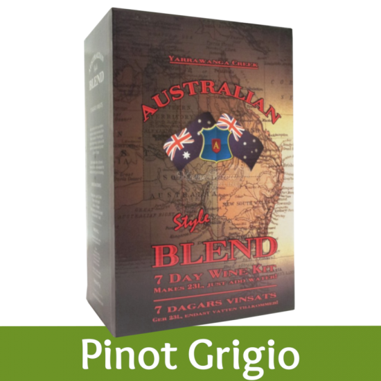 Australian Blend - Pinot Grigio Wine Kit - 30 Bottle - Seven Day Kit