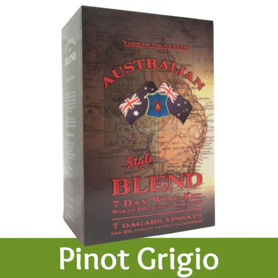 Australian Blend - Pinot Grigio Wine Kit - 30 Bottle - Seven Day Kit