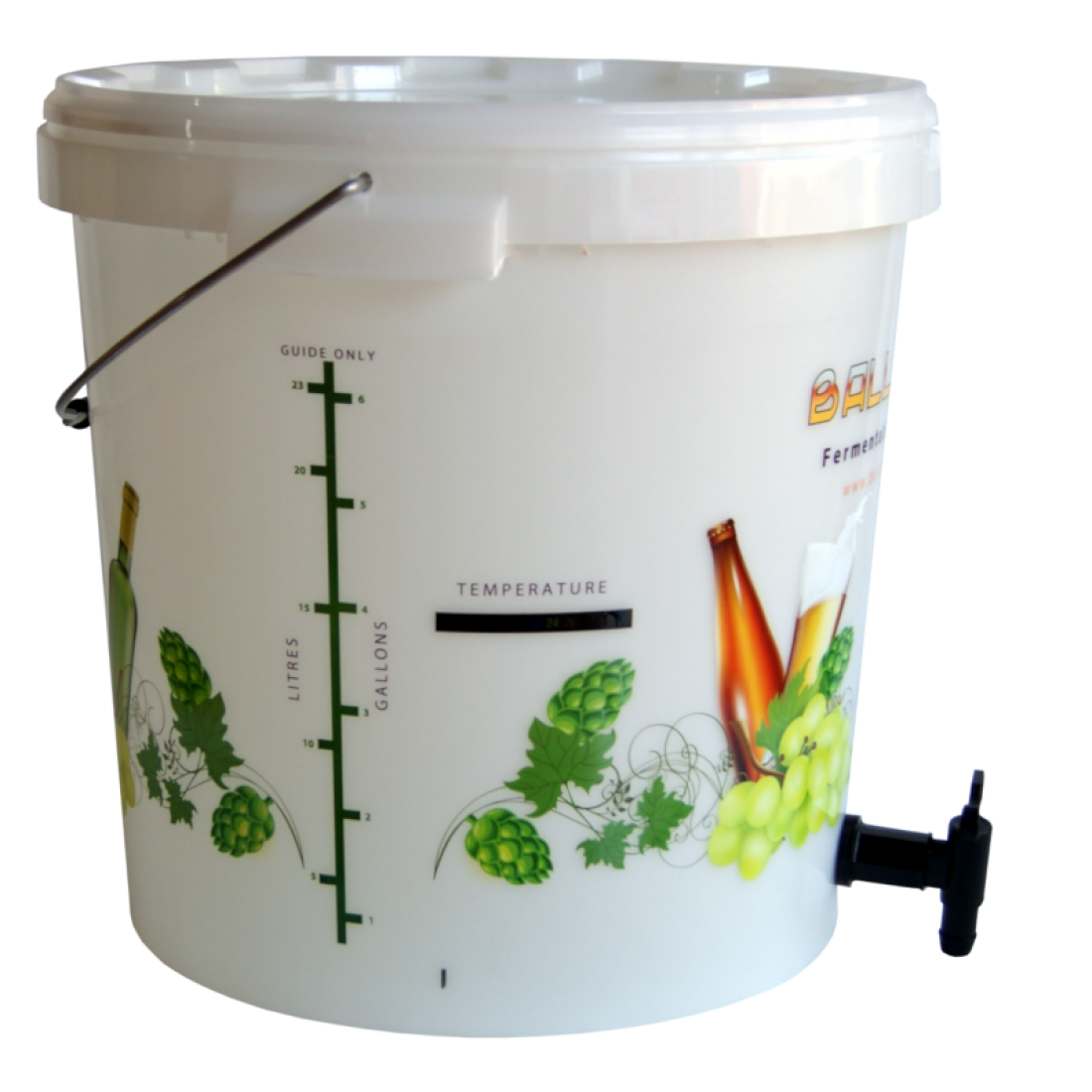 30 Litre Fermentation Bucket With Lever Tap & Lcd Temperature Indicator