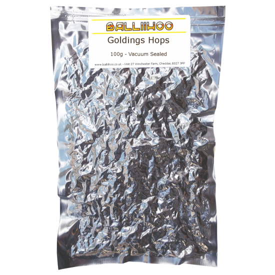 Goldings Whole Leaf Hops - Vacuum Packed - 100g