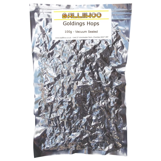 Goldings Whole Leaf Hops - Vacuum Packed - 100g