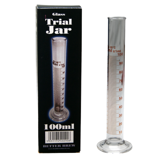 Trial Jar - Glass - Graduated - 100ml