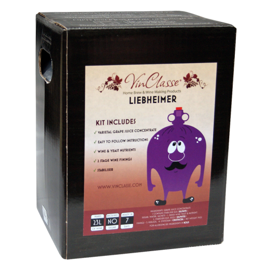 VinClasse Wine Kit - Liebheimer - 23L / 30 Bottle - 7 Day Kit