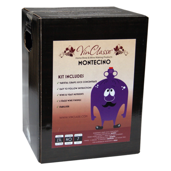 VinClasse Wine Kit - Montecino - 23L / 30 Bottle - 7 Day Kit