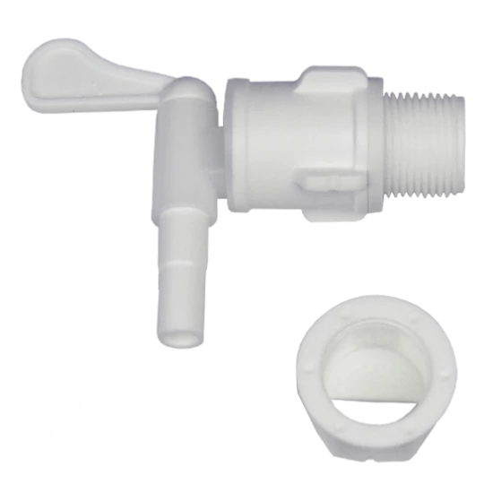 Lever Tap With Back Nut - Narrow Spout For Bottling Stick - Quickserve Tap