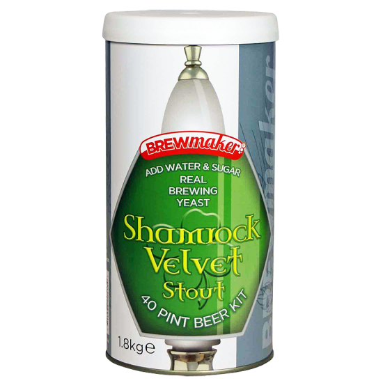 Brewmaker Shamrock Velvet Stout - 1.8kg - Single Tin Beer Kit