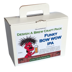 Funky Bow Wow Craft IPA - 3.6kg - 40 Pint Beer Kit