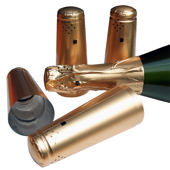 Champagne Bottle Foils / Capsules - Gold - Pack Of 30