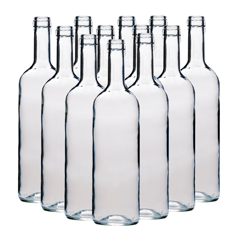 750ml Clear Wine Bottles With Corks Box Of 12 The Homebrew Centre