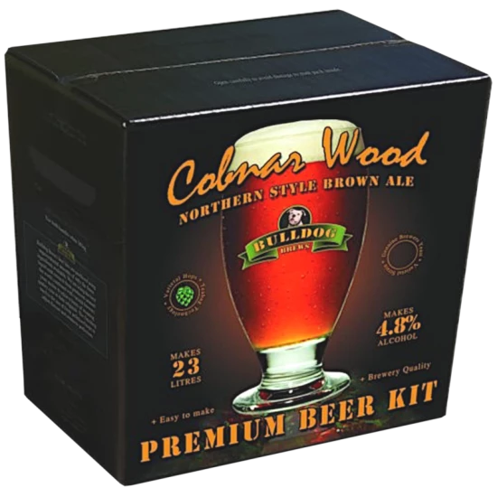Bulldog Brews Cobnar Wood Northern Brown Ale - 40 Pint Premium Beer Kit