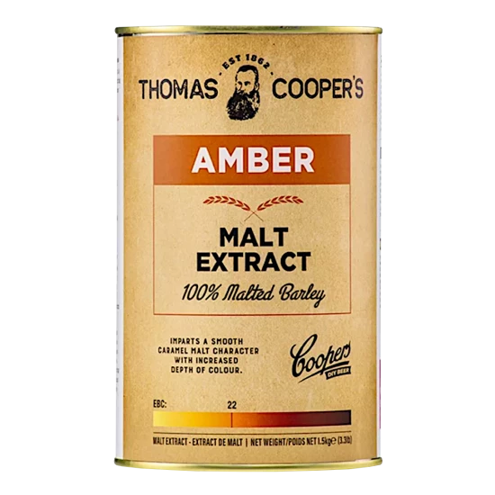 Thomas Coopers Liquid Malt Extract - LME - Amber - 1.5kg / 1.1 Litre