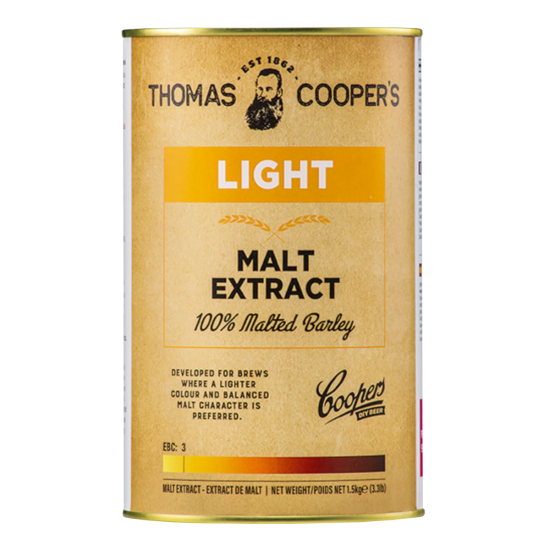 Thomas Coopers Liquid Malt Extract - LME - Light - 1.5kg / 1.1 Litre