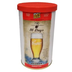 Coopers 86 Day Pilsner - 1.7kg - 40 Pint - Single Tin Beer Kit