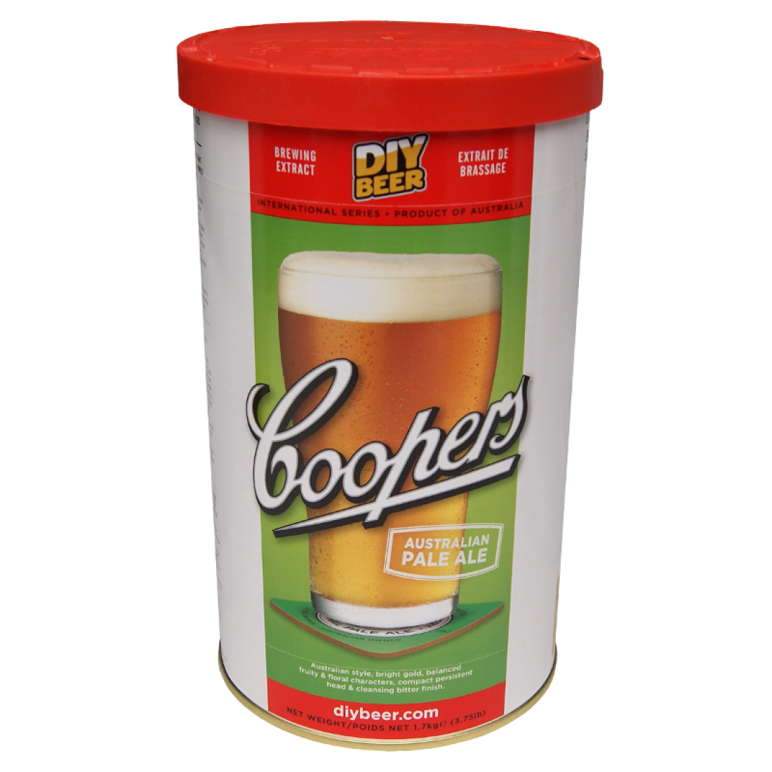 Coopers Australian Pale Ale 1.7kg 40 Pint Single Tin Beer Kit