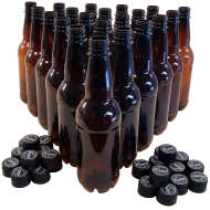 500ml PET Amber Beer Bottles- Coopers - Pack of 24
