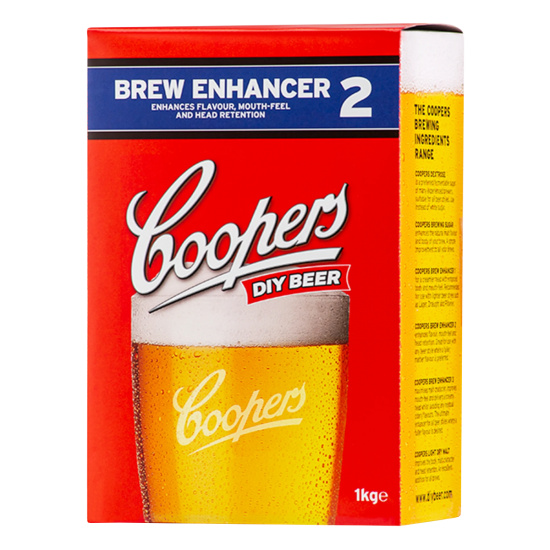 Coopers Brew Enhancer No. 2 - 1kg Box - Spraymalt & Brewing Sugar Blend