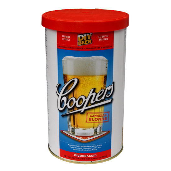 Coopers Canadian Blonde - 1.7kg - 40 Pint - Single Tin Beer Kit
