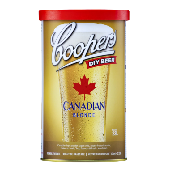 Coopers Canadian Blonde - 1.7kg - 40 Pint - Single Tin Beer Kit