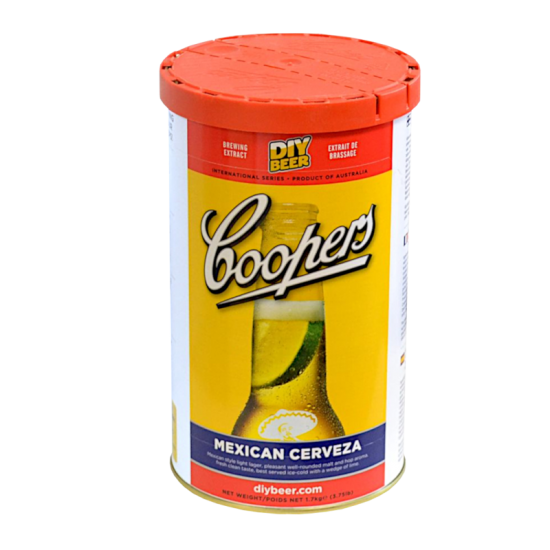Coopers Mexican Cerveza  - 1.7kg - 40 Pint - Single Tin Beer Kit