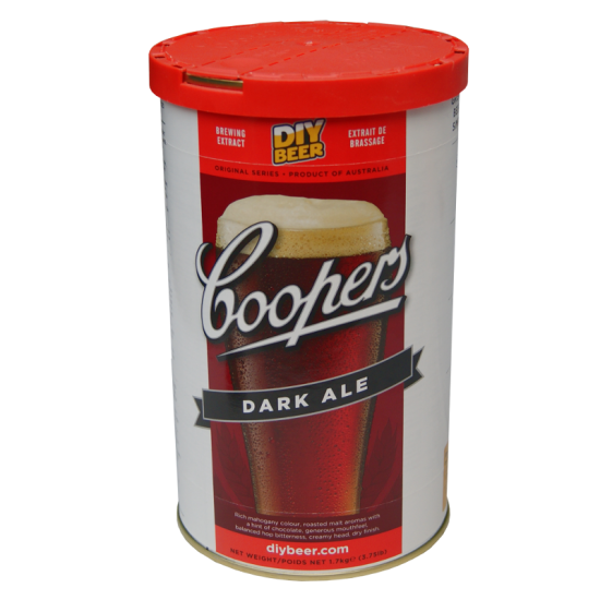 Coopers Dark Ale - 1.7kg - 40 Pint - Single Tin Beer Kit