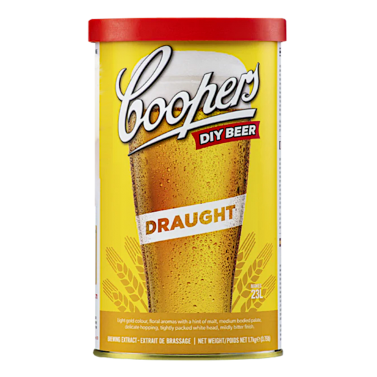 Coopers Draught - 1.7kg - 40 Pint - Single Tin Beer Kit