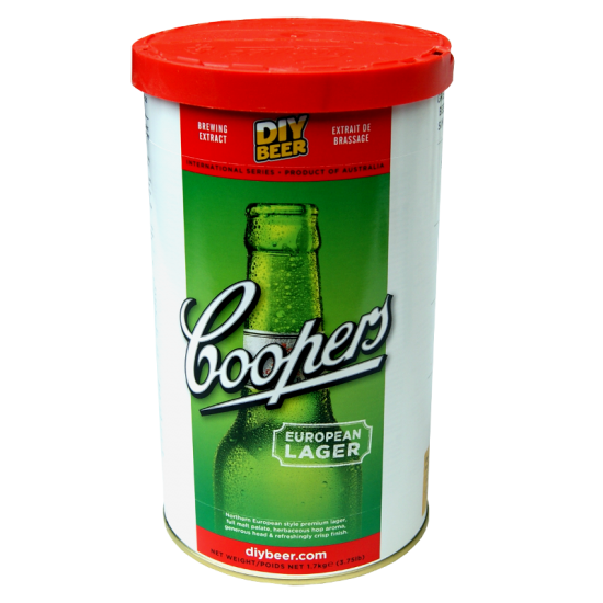 Coopers European Lager - 1.7kg - 40 Pint - Single Tin Beer Kit