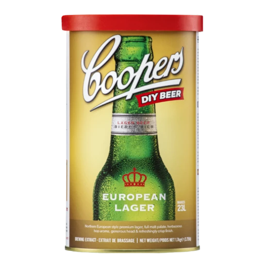 Coopers European Lager - 1.7kg - 40 Pint - Single Tin Beer Kit