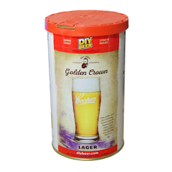 Coopers Golden Crown Lager - 1.7kg - 40 Pint - Single Tin Beer Kit