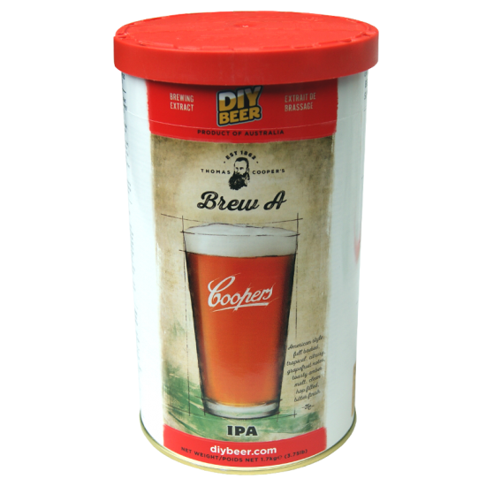 Coopers Brew A - American IPA - 1.7kg - 40 Pint - Single Tin Beer Kit