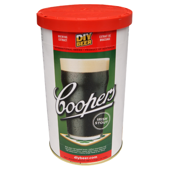 Coopers Irish Stout - 1.7kg - 40 Pints - Single Tin Beer Kit