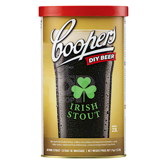 Coopers Irish Stout - 1.7kg - 40 Pints - Single Tin Beer Kit