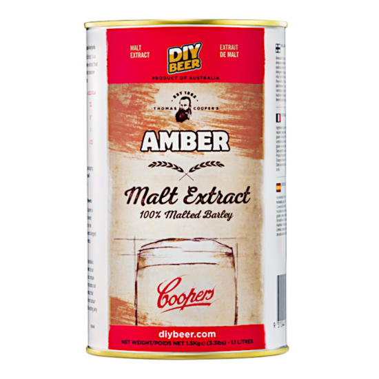 Thomas Coopers Liquid Malt Extract - LME - Amber - 1.5kg / 1.1 Litre