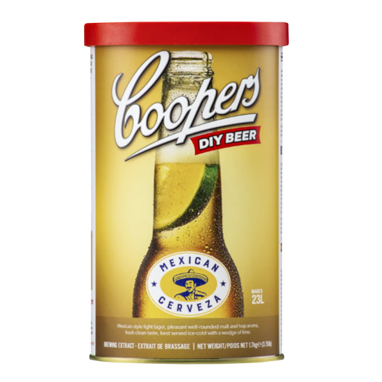 Coopers Mexican Cerveza  - 1.7kg - 40 Pint - Single Tin Beer Kit