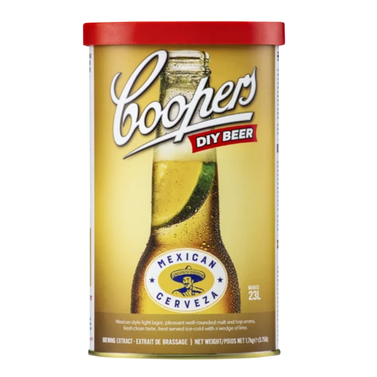 Coopers Mexican Cerveza  - 1.7kg - 40 Pint - Single Tin Beer Kit
