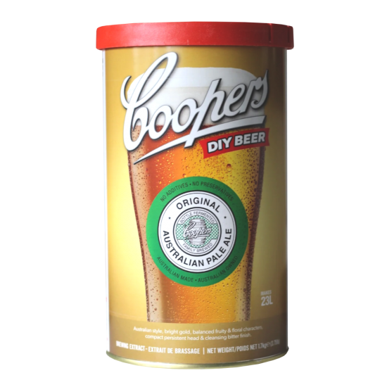 Coopers Australian Pale Ale - 1.7kg - 40 Pint - Single Tin Beer Kit