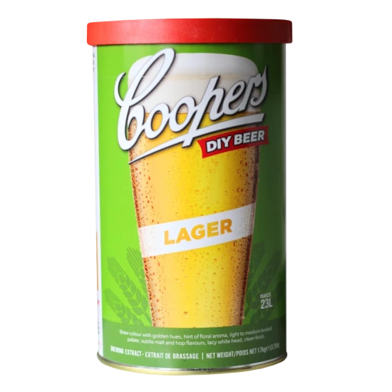 Coopers Australian Lager - 1.7kg - 40 Pint - Single Tin Beer Kit