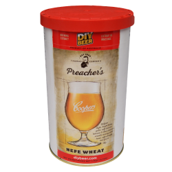 Coopers Preachers Hefe Wheat Beer - 1.7kg - 40 Pint - Single Tin Beer Kit