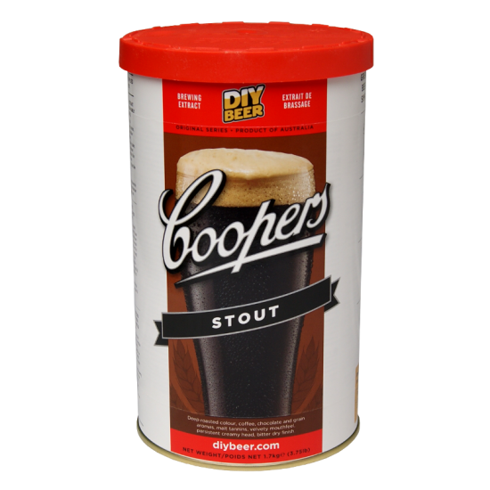 Coopers Stout - 1.7kg - 40 Pint - Single Tin Beer Kit