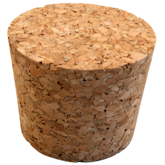 No. 1 Size Solid Cork Bung For Carboys & Fermenters