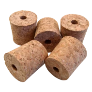 Pack of 5 Bored Cork Bungs To Fit 1 Gallon Demijohn
