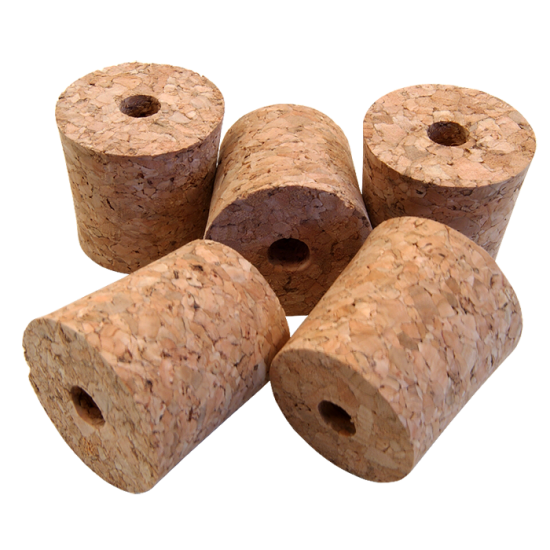 Pack of 5 Bored Cork Bungs To Fit 1 Gallon Demijohn