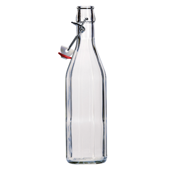 500ml Costalata Clear Glass Swing Top Bottle