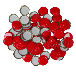 1000 Red Crown Caps - 26mm - For Standard Beer Bottles