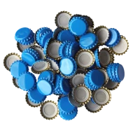 250 Sky Blue Crown Caps - 26mm - For Beer Bottles