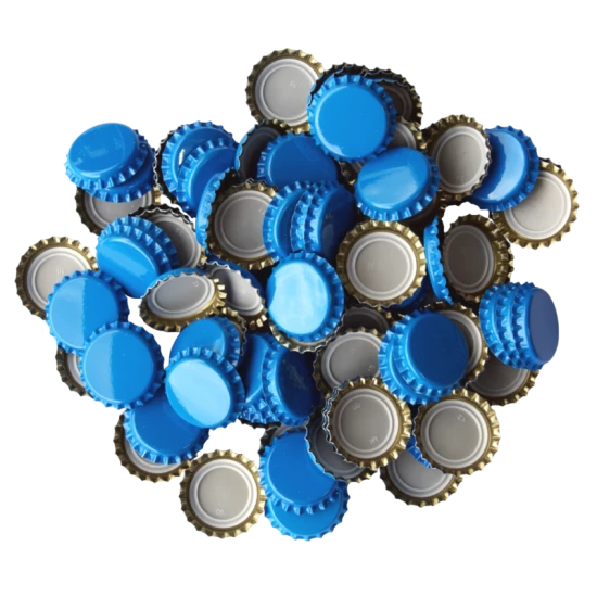 250 Sky Blue Crown Caps - 26mm - For Beer Bottles