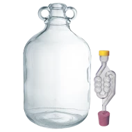 Glass 1 Gallon Demijohn Including Bung And Airlock