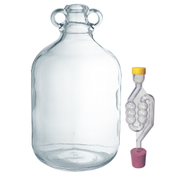 Glass 1 Gallon Demijohn Including Bung And Airlock